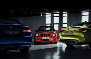 tres coches bmw expuestos